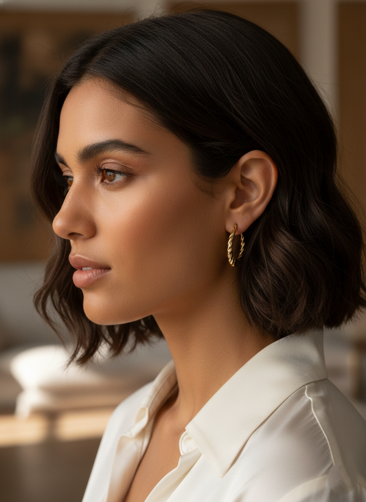 Rayel Twisted Rope Hoops