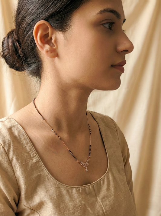 The "Eternal Grace" Crescent Mangalsutra Set