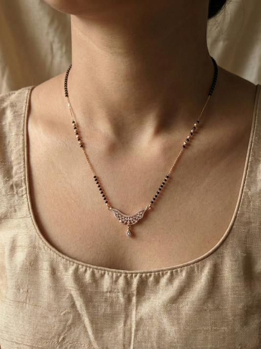 The "Eternal Grace" Crescent Mangalsutra Set